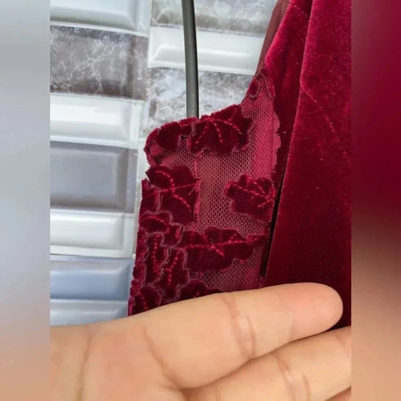 Galvan London Rosa Tulle-trimmed Embroidered Velvet Midi Dress size 6 - Picture 14 of 15